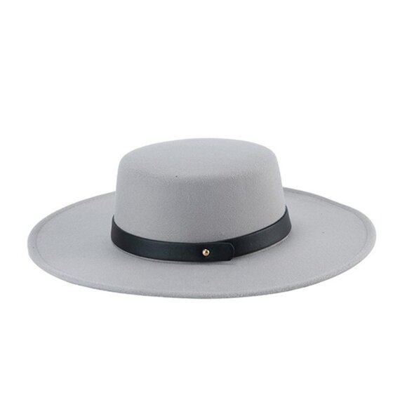 NWT Suede Fedora With Classic Leather Band - Picture 4 of 4